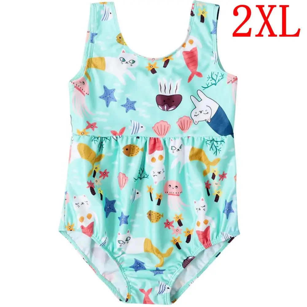 2XL - 82022 Купальный костюм для маленьких девочек; цельный купальник для маленьких девочек; купальный костюм без рукавов; Полосатые Купальники на бретельках для детей - Цвет: 2XL - 82022