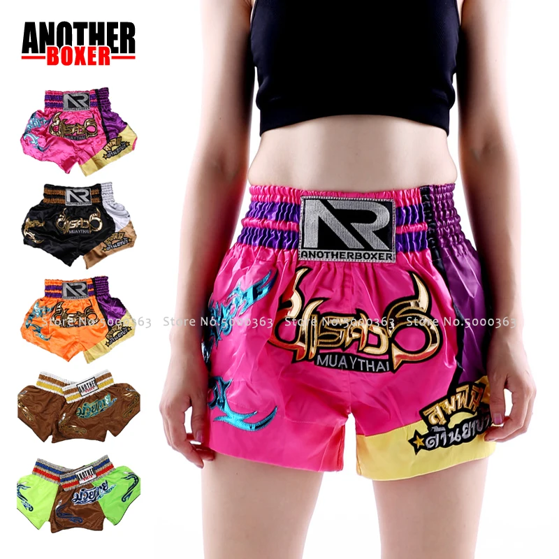 

Children Muay Thai Training Trunks Men MMA Kick Boxing Women Kickboxing Grappling Fight Shorts Kids Girl Bjj Sanda Fitness Pants