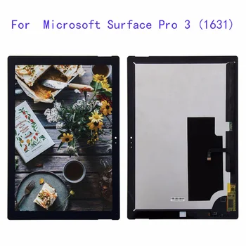 

For Microsoft Surface Pro 3 ( 1631 ) LCD Touch Screen Digitizer Assembly Free Tools Replacement
