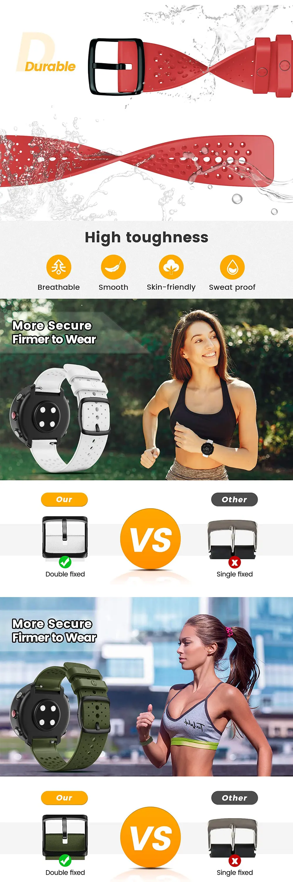 Official Smartwatch Bracelet For Polar Vantage M Silicone Straps Wristband Band Replacement Belt Easyfit Wristwatch Accessories
