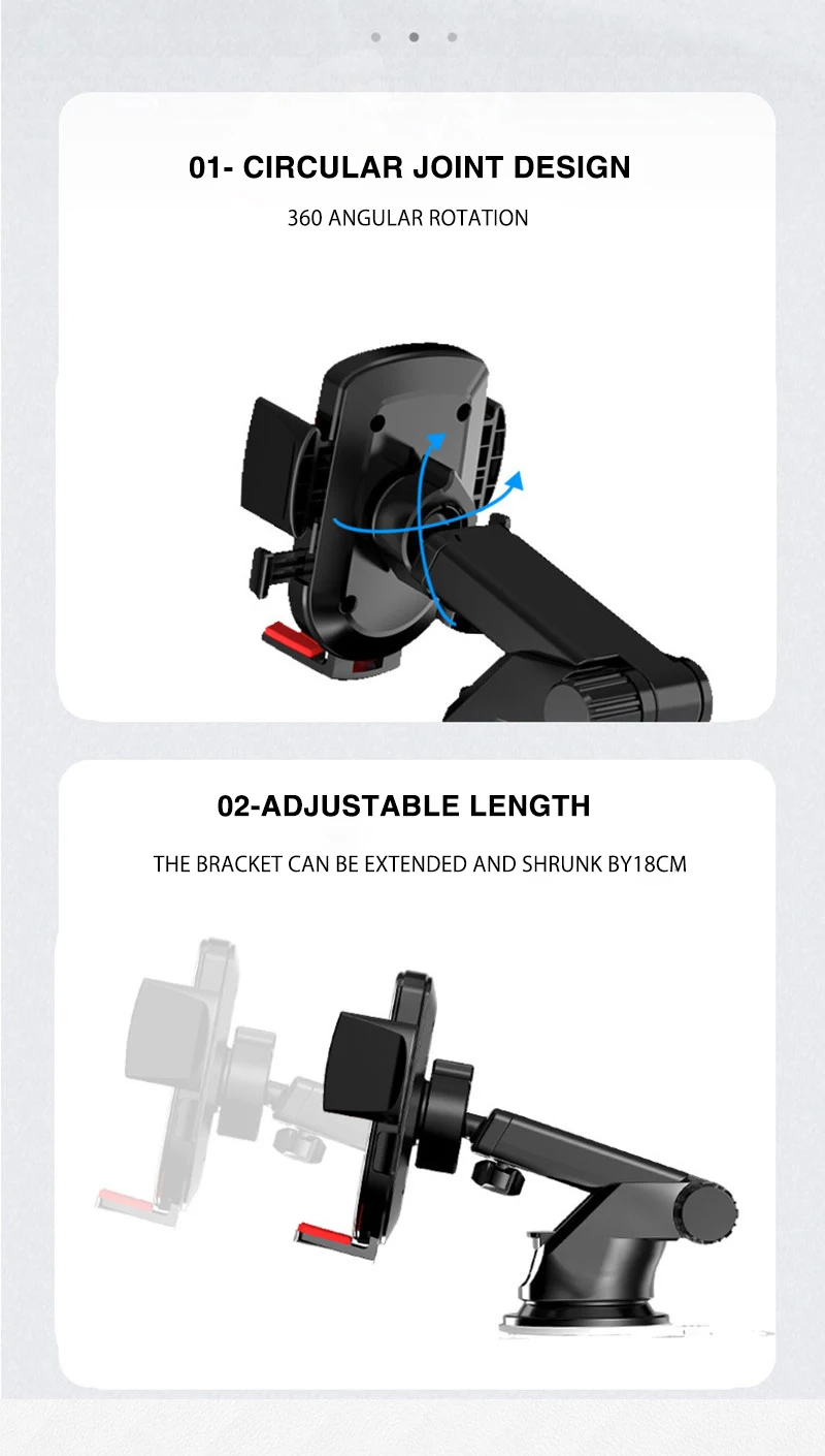 TKEY Sucker Car Phone Holder Stand For iPhone 11 Pro Xiaomi redmi Samsung Air vent Mobile Phone Holder GPS Mount Support in car mobile phone holder