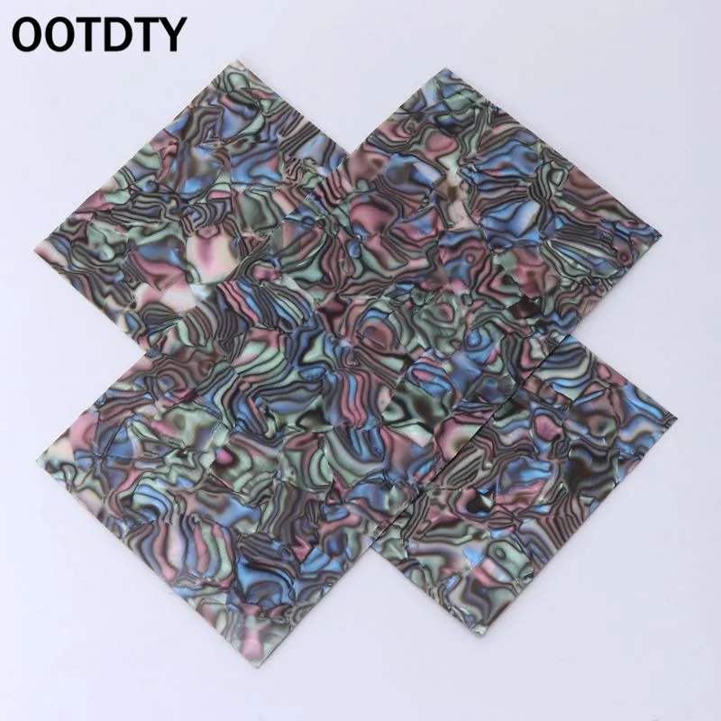 OOTDTY 2 шт. гитара строитель инкрустация красочные гитары целлулоидная голова шпон оболочки лист