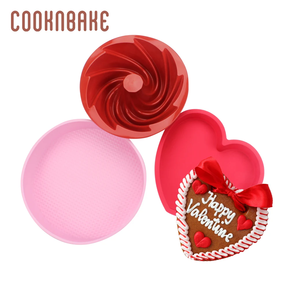 COOKNBAKE силиконовая форма для торта Круглый Большой торт оборудование выпечки