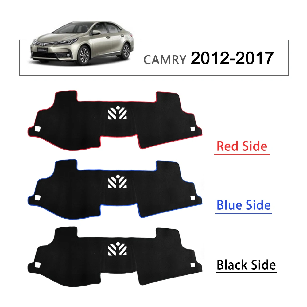Приборной панели автомобиля охватывает коврик для Toyota Camry 2012 2013 LHD тени Подушка ковры ИНТЕРЬЕР АКСЕССУАР
