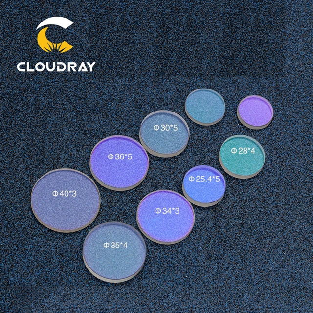 Cloudray 10Pcs Hot Sale Size Optical Laser Protective WIndows 18*2 27.9*4.1 30*5 37*7 1064nm Quartz Fused Silica for Laser Head 4