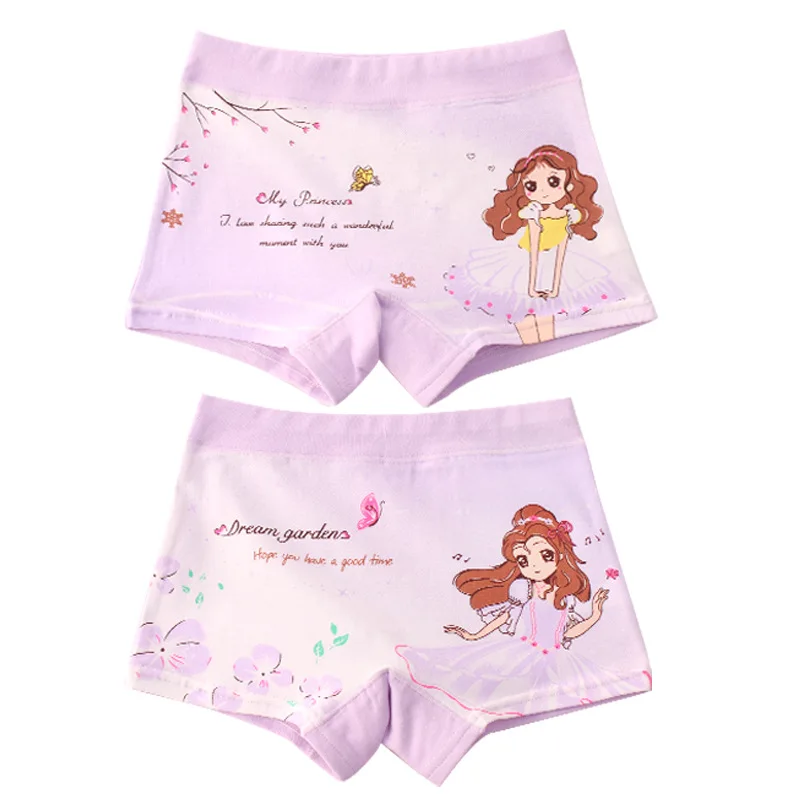style 7-2 piece Трусики для девочек; хлопковое детское нижнее белье; милые детские трусы с рисунком для девочек; детские трусики; Одежда для девочек - Цвет: style 7-2 piece