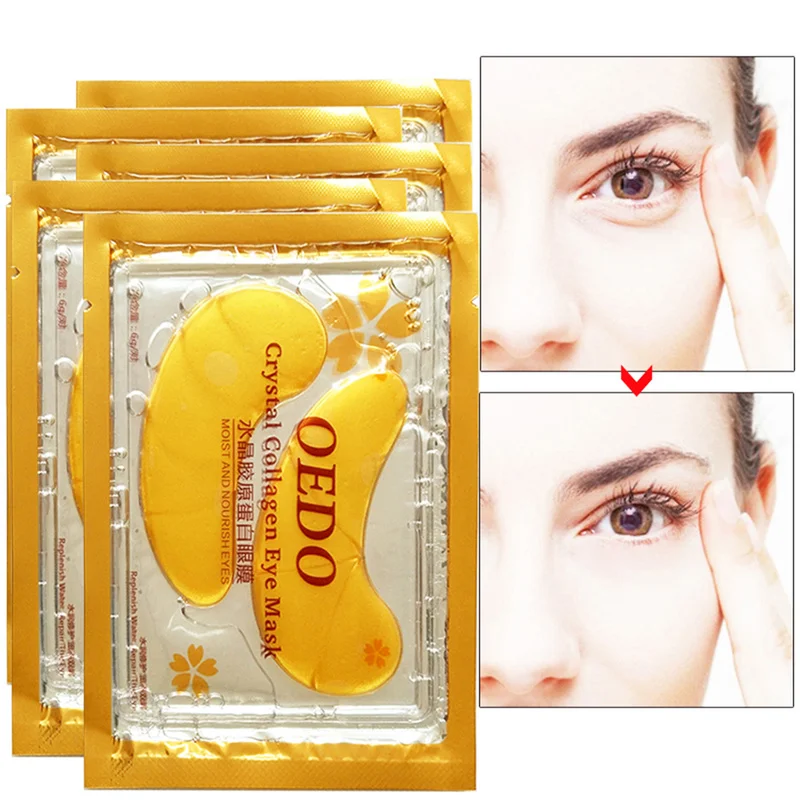 

1 Pair Crystal Collagen Gold Eye Mask Anti-Aging Dark Circles Acne Beauty Patches for Eye Skin Care Anti Puffiness