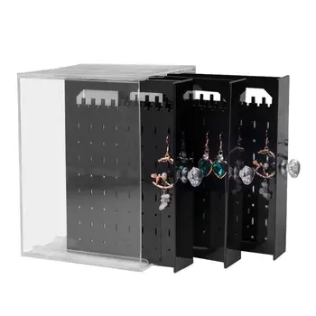 

Practical Earrings Box ABS Plastic Bracelet Necklace Stand Holder Jewelry Storage Case Organizer Showcase