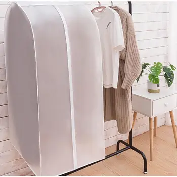 

Garment Clothes Cover Protector Dustproof Storage Waterproof Suit Coat Clothes Dust Storage Bag Hanging Organizer Wardrobe