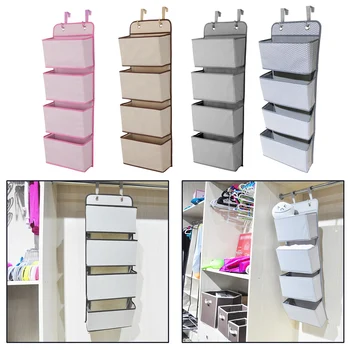 

Dot Pattern Wall Mounted Wardrobe Organizer Sundries Storage Bag Jewelry Hanging Wall Pouch Hang Cosmetics Toys Organizer