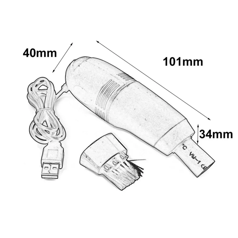 Маленького размера USB компьютерная клавиатура пылесос мини-пылесос мини очиститель воздуха компьютера для ПК, ноутбука, настольного компьютера