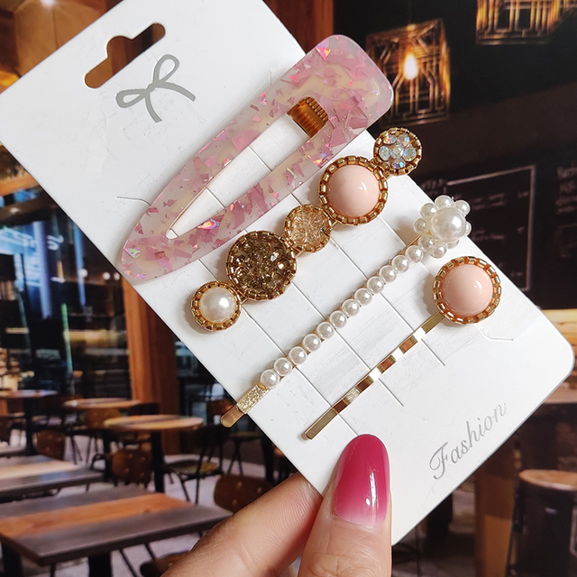 Starfish Hair Clip For Women 2022 Korean Acrylic Hairpins Geometric Crystal Hair Barrettes Girl Hair Accessories Hairgrip