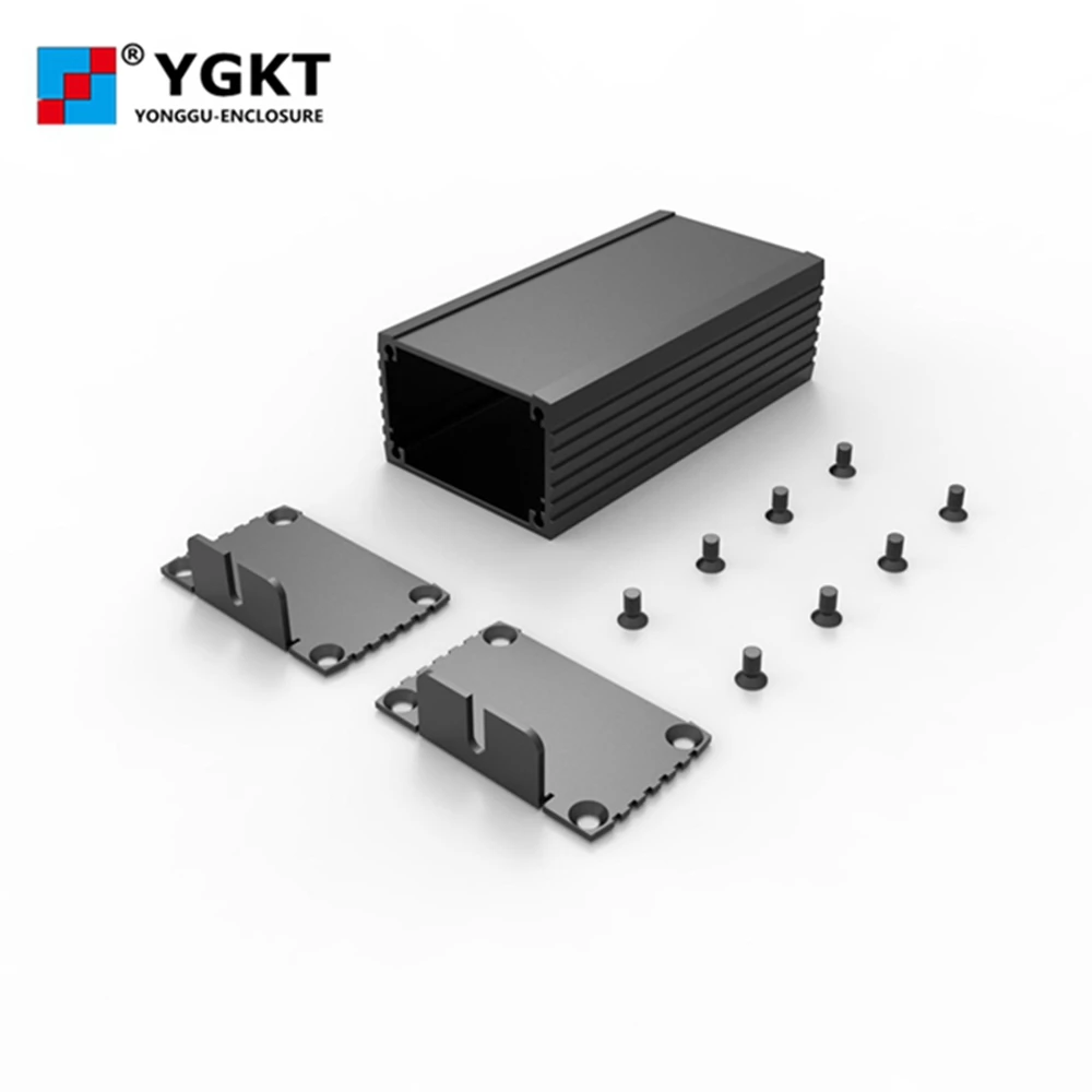 YGK-001-1 46 2*29 6*90 мм Алюминиевый жесткий черный прессованный корпус PCB | Обустройство