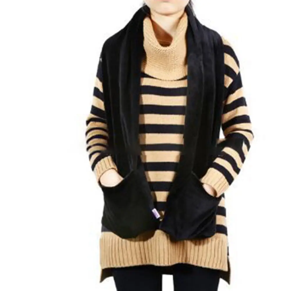 

USB Men Women Heated Winter Heating Neck Neck Warming 2018 Pocket Wrap USB Heated Scarf Portable Electric Soft