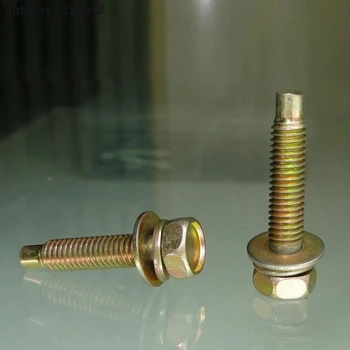 

shhworldsea 100 Pcs/Lot auto nut Zinc Color Screw