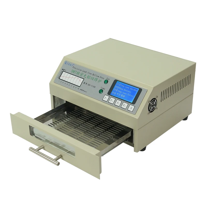 QS-5100 600 Вт SMT Бессвинцовая отражающая печь автоматическая паяльная станция BGA настольная для паяльной SMD