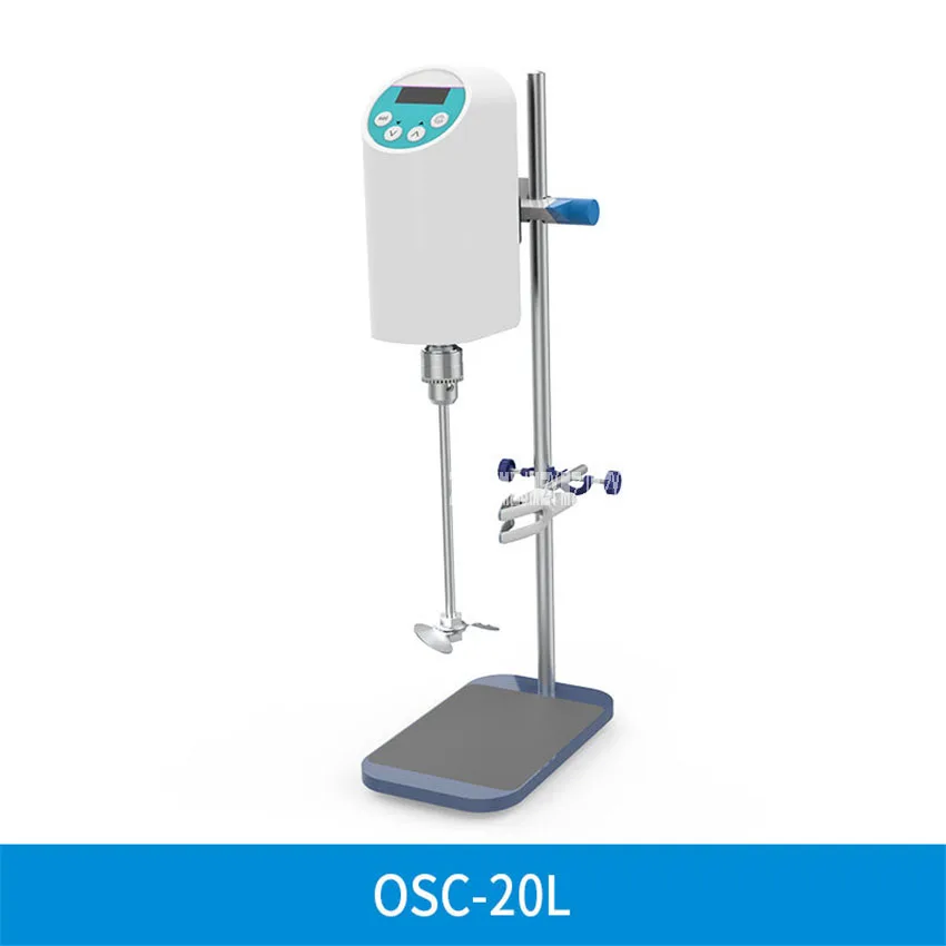 OSC20L 220v OS-10L/OSC-10L/OSC-20L лабораторная мешалка консольного типа, мощный Электрический лабораторный миксер, мостовой смеситель 110 В/220 В 200-3000 об/мин - Цвет: OSC20L 220v