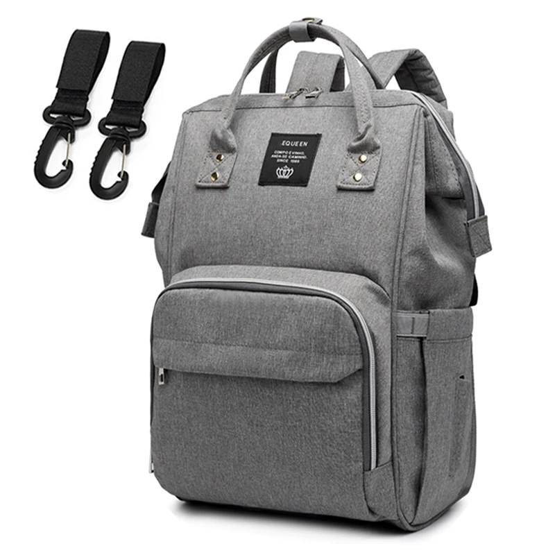 M28-Gray Детские пеленки сумка Мама Коляски Сумки USB большой емкости водонепроницаемый подгузник сумка наборы Мумия Материнство путешествия рюкзак кормящих сумки - Цвет: M28-Gray