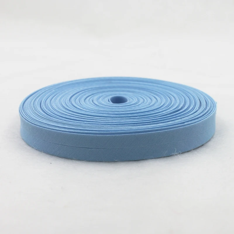 Cotton Polyester Bias Tape 12mm Fold Ribbon Solid Color 18yard/roll DIY Garment Sewing Trimming