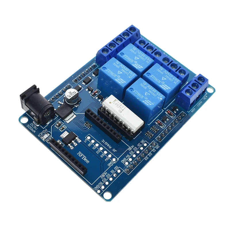 3A 240V 4 канала Беспроводной триггерный релейный модуль оптико изолятор Xbee Bluetooth