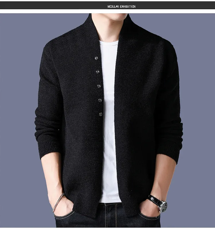 MRMT, брендовые новые зимние мужские куртки, кардиган, Молодежный тонкий для мужчин, Однотонный свитер, вязаная куртка
