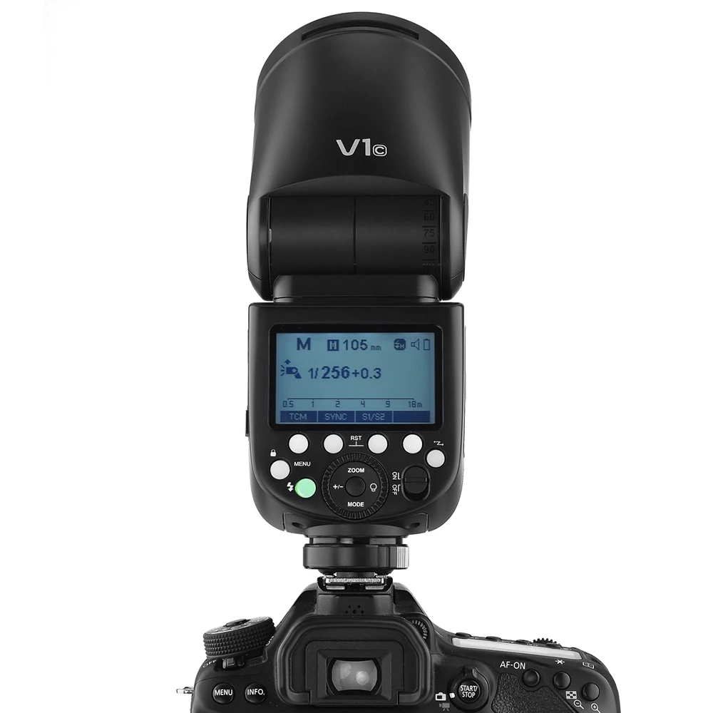 Godox V1 вспышка Speedlight 2,4G ttl HSS литий-ионная круглая головка на камеру вспышка для Canon Nikon sony Fujifilm Olympus Panasonic Pentax