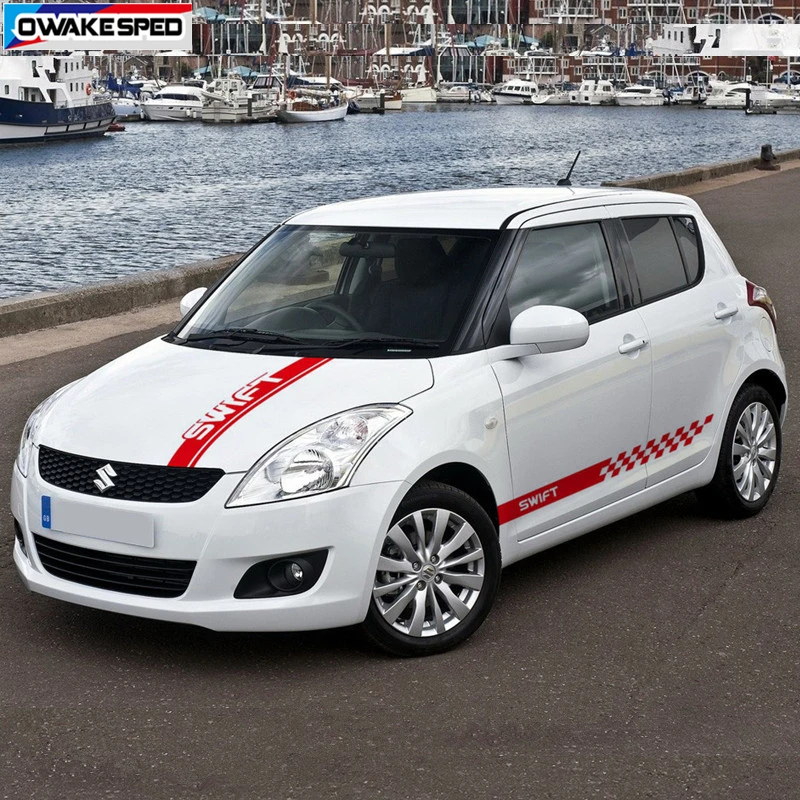 Автомобильный капот виниловые наклейки авто дверь боковая юбка наклейка для SUZUKI