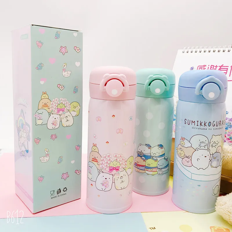 320 мл Sumikko Gurashi уголок био фигурка из нержавеющей стали портативный термос чашка