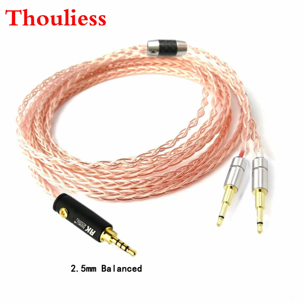 Thouliess 2 5 3 5 4 4 XLR Balanced Single Crystal Copper Headphone Upgrade Cable for OPPO PM 1 PM 2 HE1000 400S 560