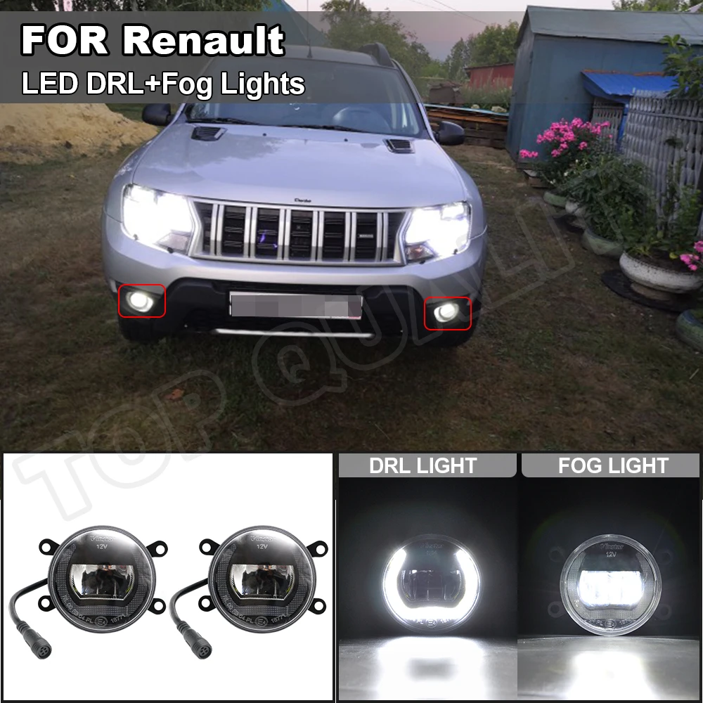 LED DRL Daytime Running Fog Lamp Assembly For Renault Clio 3 Twingo