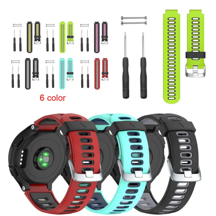 Сменный силиконовый ремешок для наручных часов для Garmin Forerunner 735XT/220/230/235/620/630 PUO88