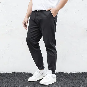 

Fat Brother Men's Pants Lard-Bucket Casual Pants Plus-sized Korean-Style Straight Loose Pants Large Size Men's Trousers