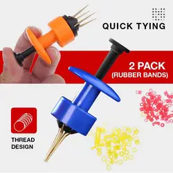1Pc Messy-Free Fishing Lures Clip Bloodworm Clip Fishing Bait Lures Earthworm Lightweight Clip with Rubber Band Fishing Hooks
