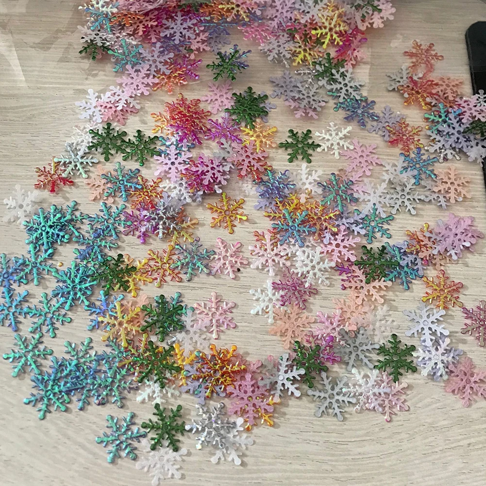 300 шт рождественские поддельные снежинки DIY Свадебные новогодние вечерние елки Декор окна Рождество Поддельные снежинки DIY Декор окна ремесла