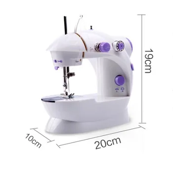 

1pc Electric Mini Sewing Machine For Home Hand Machine To Sew 220V Speed Adjustment With Light Handheld Sewing Machine