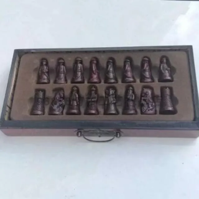 antigo jogo de xadrez em madeira, tabuleiro gigante,50x