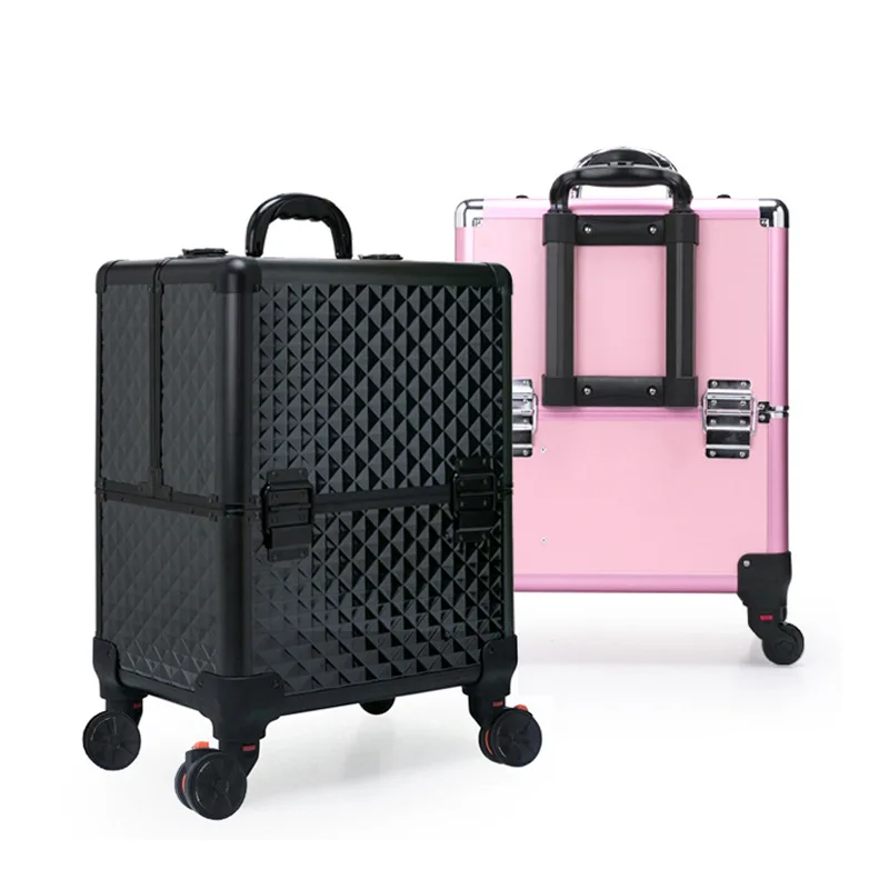

A Generation of Fat Profession Trolley Cosmetic Case Beauty Hairdressing Toolbox Makeup Munsu Semi-Permanent Multilayer