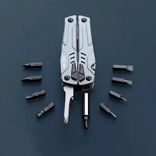 NexTool 14 Functions EDC Multi-Tool Folding Knife Screwdriver Bit Set Camping Tent Travel Outdoor Survival Self-Defense Tactical