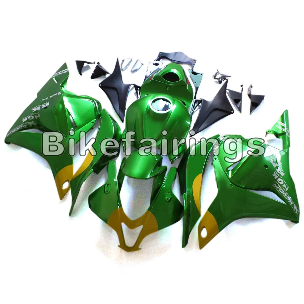 Полный комплект обтекателя Для Honda CBR600RR F5 2009 2010 2011 2012 10 11 ABS пластиковые детали для мотоцикла капоты-блеск для губ, зеленый, желтый