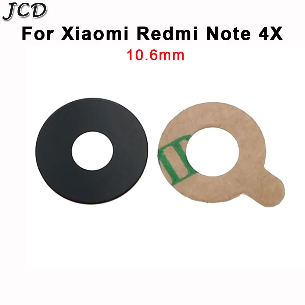 Note 4X JCD 2 шт. для Xiaomi Redmi Note 4X5 5A 6 Pro задняя камера Стекло Объектив withSticker клей Замена Ремонт Запасные части - Цвет: Note 4X