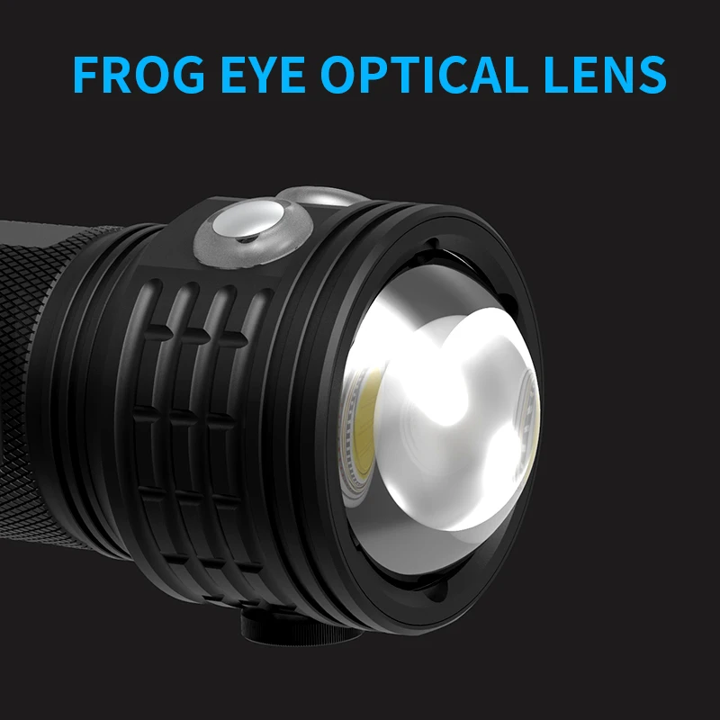 subaquatica 80m ipx8 cob tocha lampada multifuncoes luz de mergulho lanterna 02