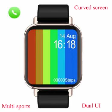 

1.54" Curved screen Smartwatch 2020 Waterproof smart watches men M96 Heart Rate Blood Pressure sport watch for ios xiaomi huawei