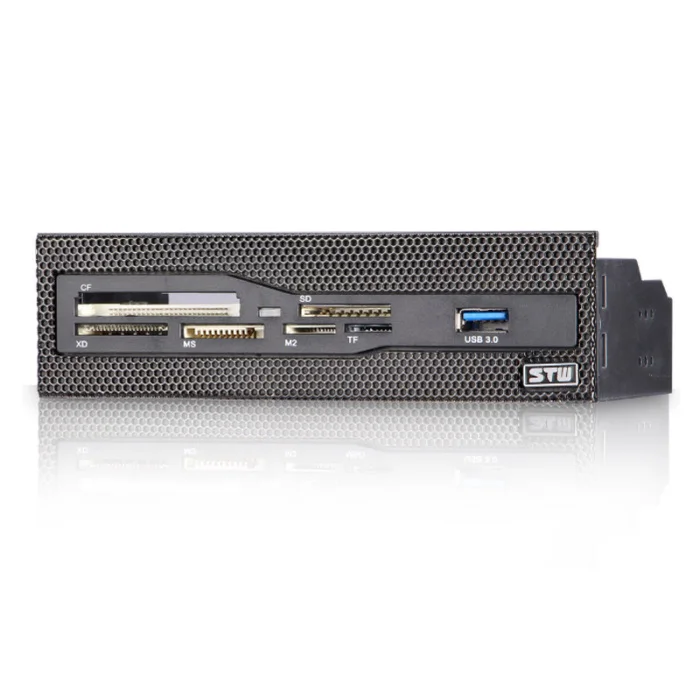 Все в одном 5,25 дюймовая панель USB2.0 кардридер CF/SD/ms/TF/XD с кронштейном USB 3,0 NC99