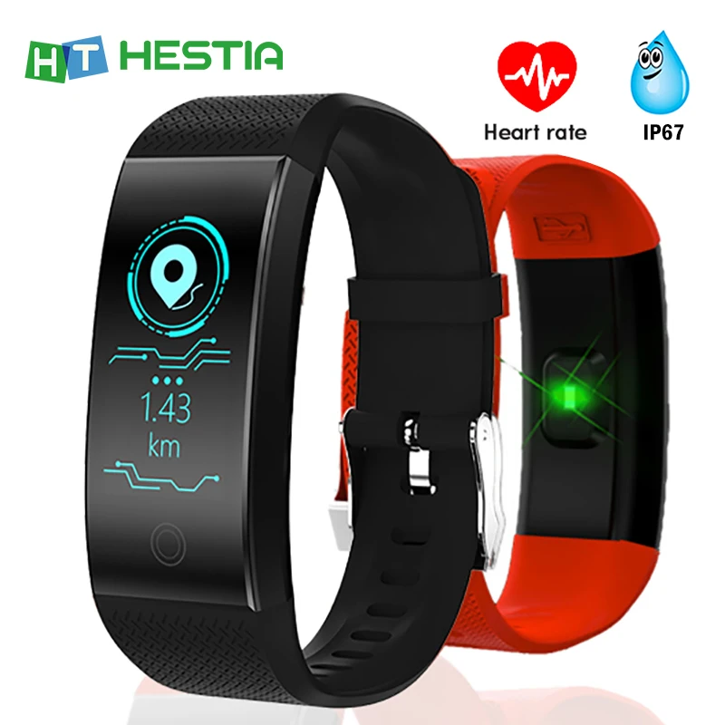 

Smart Wristband Heart Rate Monitor Waterproof Fitness Pedometer Bracelet Measurement of Pressure and Pulse Activity Tracker