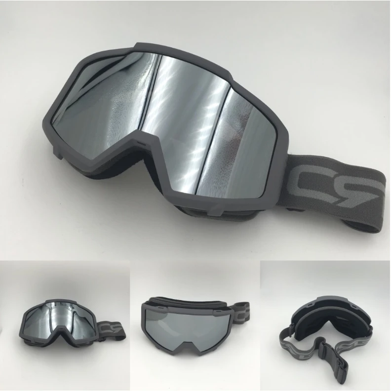 warm grey Goggles T815-138B sports anti-impact,scratch resistant,UV protection,3-layer face foam - Цвет: warm grey