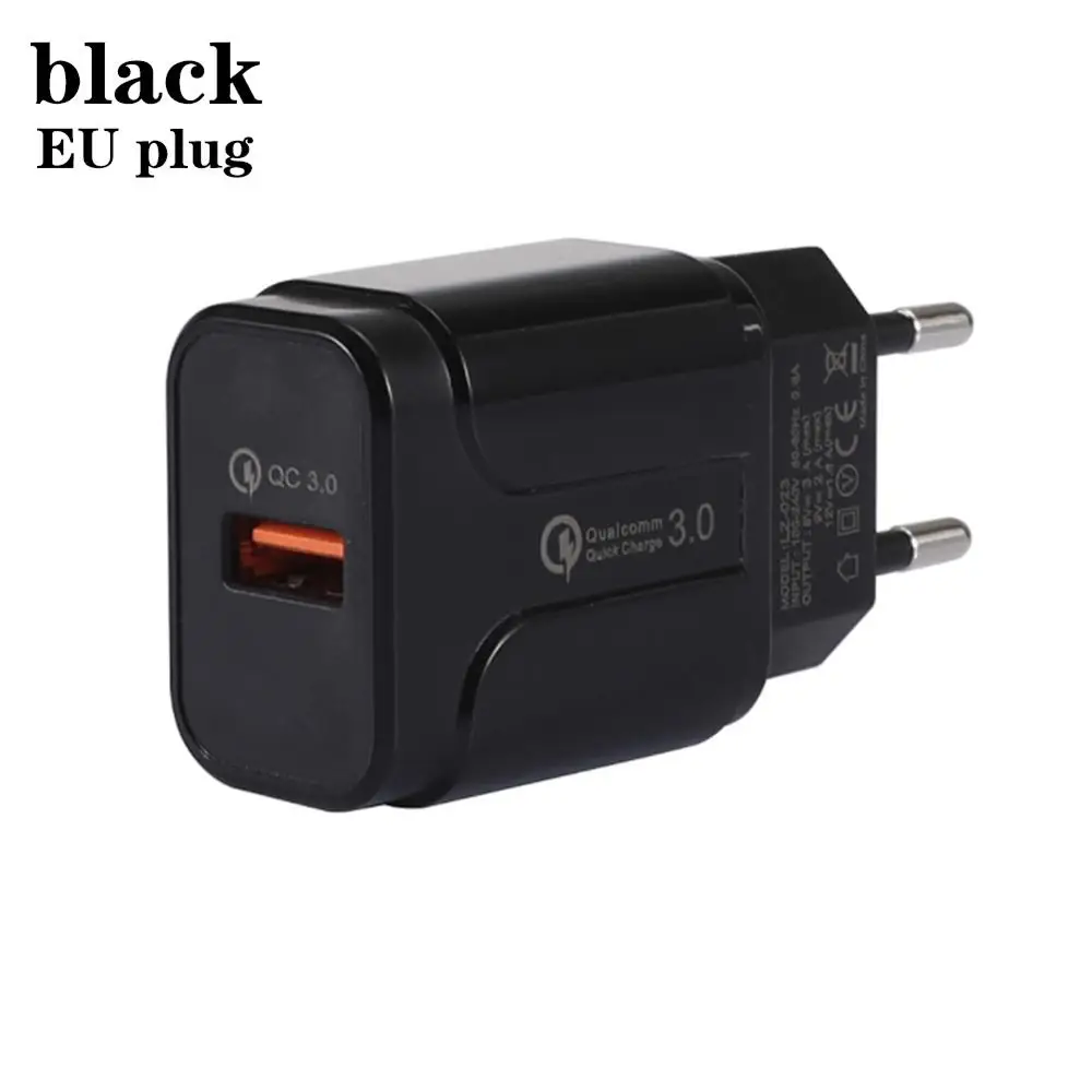 QC3.0 EU Qi Беспроводной Зарядное устройство Подставка Quick Charge 2,0 Qi Беспроводная зарядка Зарядное устройство в качестве мобильного телефона Подставка Поддержка для samsung Galaxy S9/8/7/Vista IPhone X/8 - Цвет: QC3.0 EU
