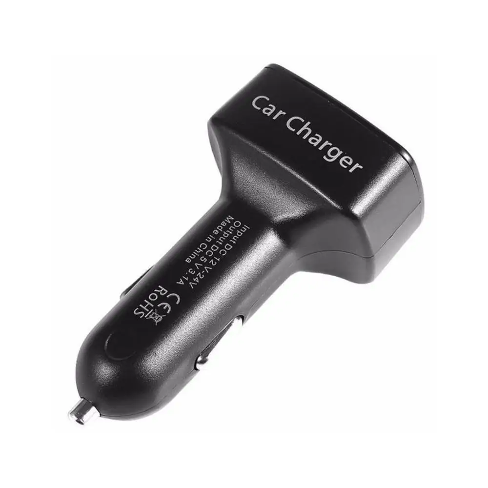 4 в 1 двойной USB Автомобильное быстрое зарядное устройство DC 5 В 3.1A Универсальное напряжение/температура/измеритель тока адаптер тестера цифровой светодиодный дисплей r20