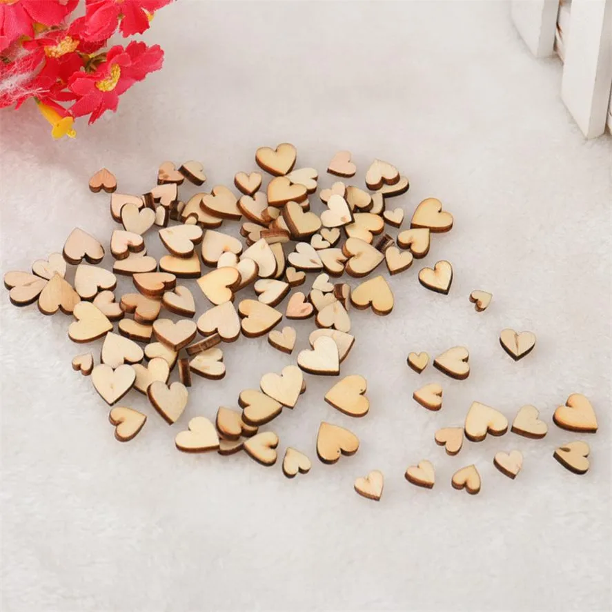 100pcs Rustic Wood Wooden Love Heart Wedding Table Scatter Decoration Crafts DIY Craft Accessories vintage wedding decorations 100pcs Rustic Wood Wooden Love Heart Wedding Table Scatter Decoration Crafts DIY Craft Accessories vintage wedding decorations