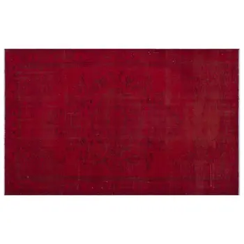 

Handmade Red Vintage Overdyed Turkish Area Rug 168x272 Cm-5'6''X8'11''