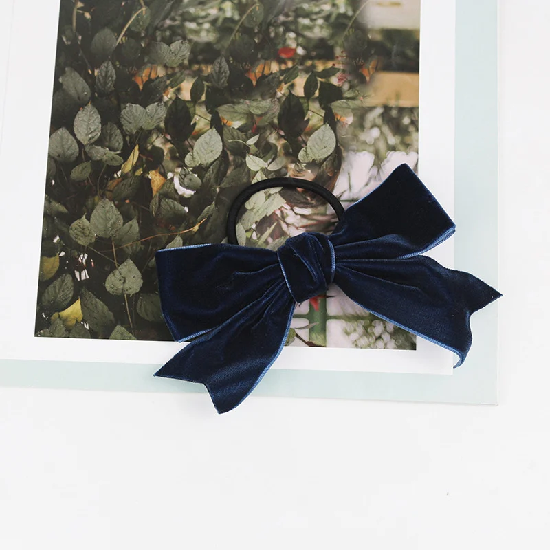 Japanese Vintage Velvet Bow Hair Clip - Image 9